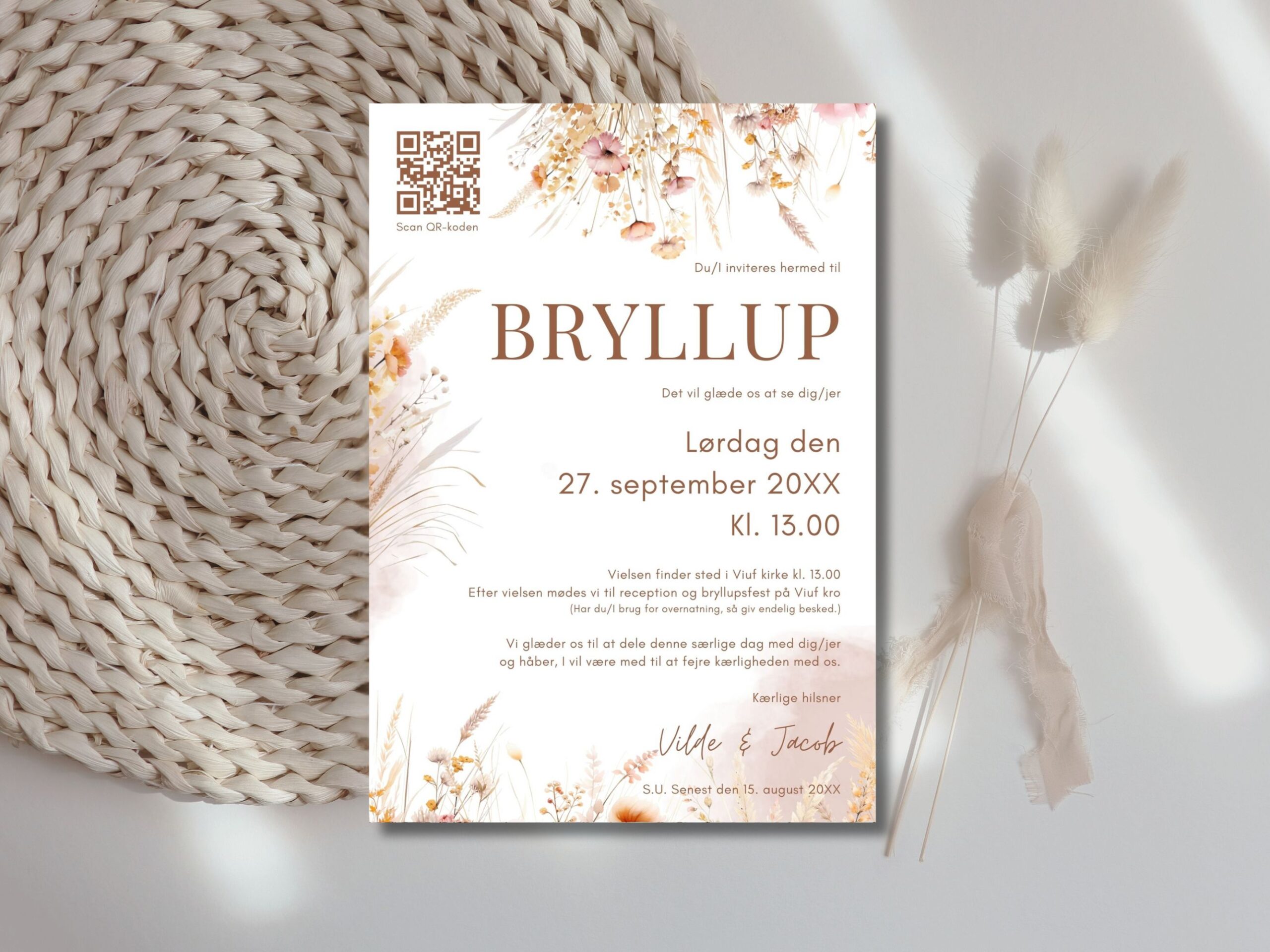 bryllupsinvitation
