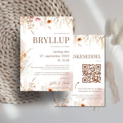 Vilde | Invitation bryllup lux
