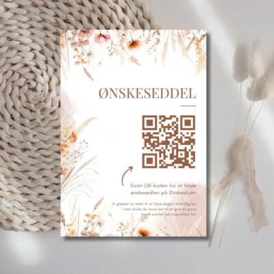 Vilde | Ønskeseddel til bryllupsinvitation