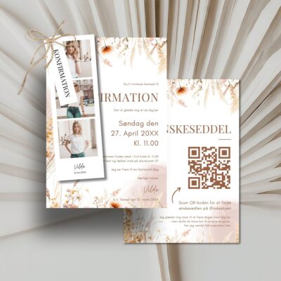 Vilde | Invitation konfirmation delux