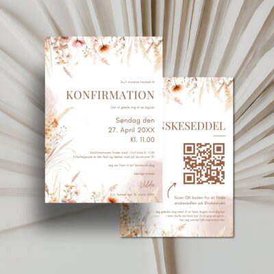Vilde | Invitation konfirmation lux