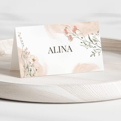 Alina | Bordkort konfirmation dobbelt