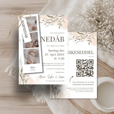 Alina | Invitation barnedåb delux