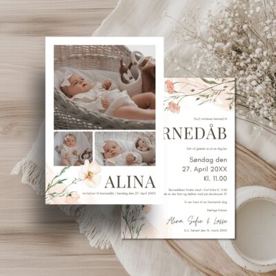 Alina | Invitation barnedåb luxi