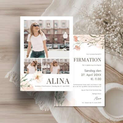 Alina | Invitation konfirmation luxi