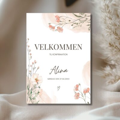 Alina | Velkomstskilt konfirmation