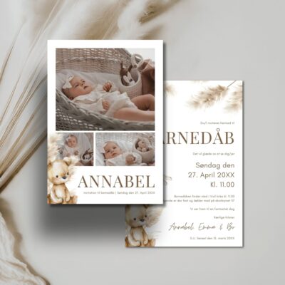Annabel | Invitation barnedåb luxi