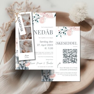 Aviva | Invitation barnedåb delux