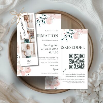 Flora | Invitation konfirmation delux