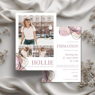 Hollie | Invitation konfirmation luxi