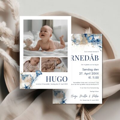 Hugo | Invitation barnedåb luxi