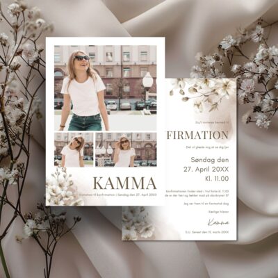Kamma | Invitation konfirmation luxi