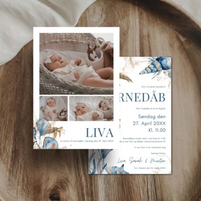 Liva | Invitation barnedåb luxi