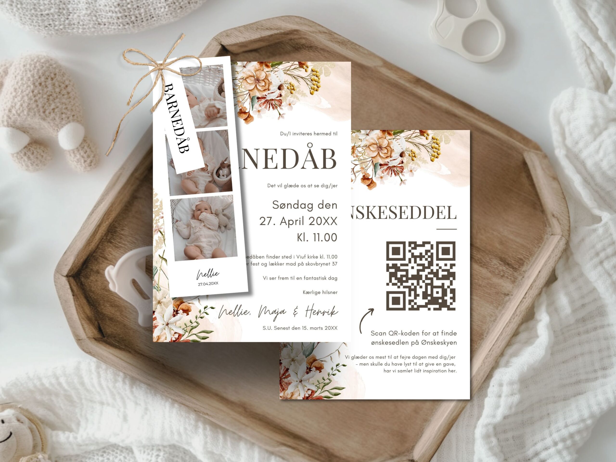 Nellie | Invitation barnedåb delux