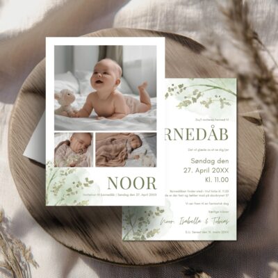 Noor | Invitation barnedåb luxi