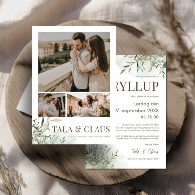 Tala | Invitation bryllup luxi