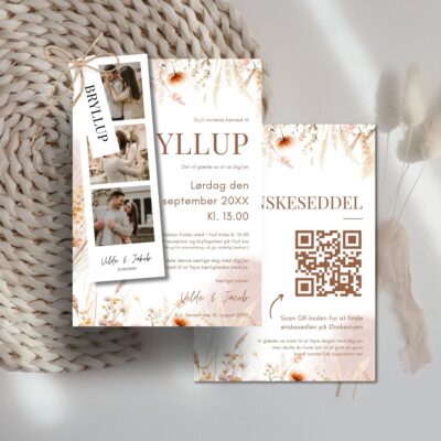Vilde | Invitation bryllup delux
