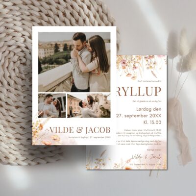 Vilde | Invitation bryllup luxi