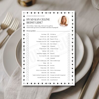 Hvid | Spørgsmål til konfirmation