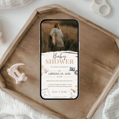 Kira | Digital invitation babyshower