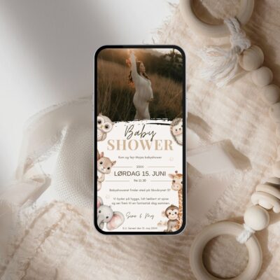 Maja | Digital invitation babyshower