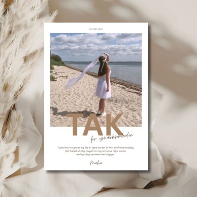 Malia | Takkekort konfirmation