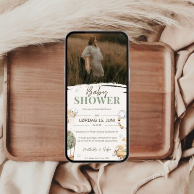 Mia | Digital invitation babyshower