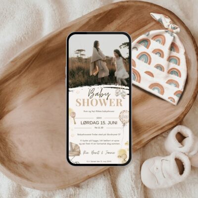 Rikke | Digital invitation babyshower