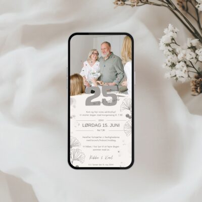 Sølvbryllup 13 | Digital invitation til sms