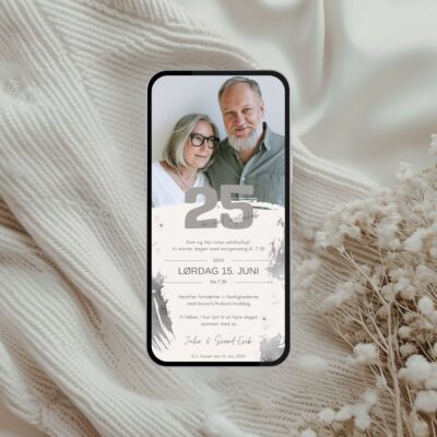 Sølvbryllup 21 | Digital invitation til sms