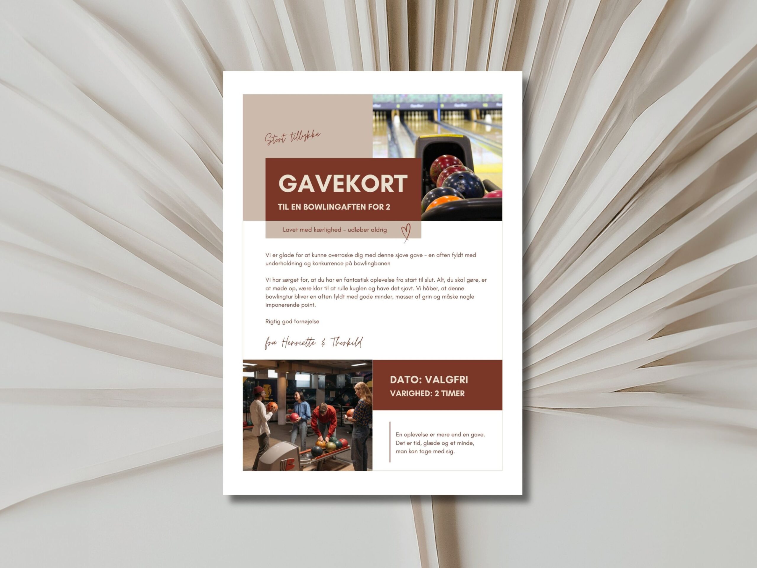 bowling gavekort