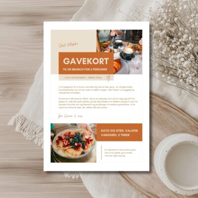 Brunch | Hjemmelavet gavekort