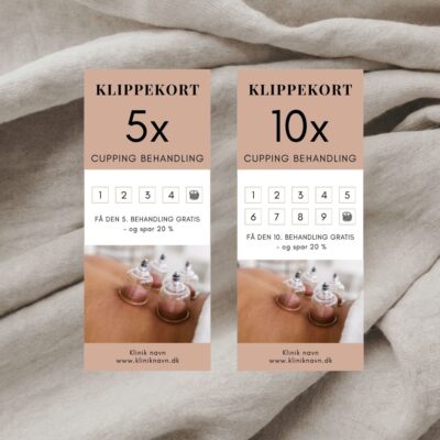 Cupping | Klippekort 5 + 10 klip