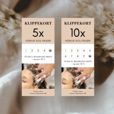 Hårkur frisør | Klippekort 5 + 10 klip