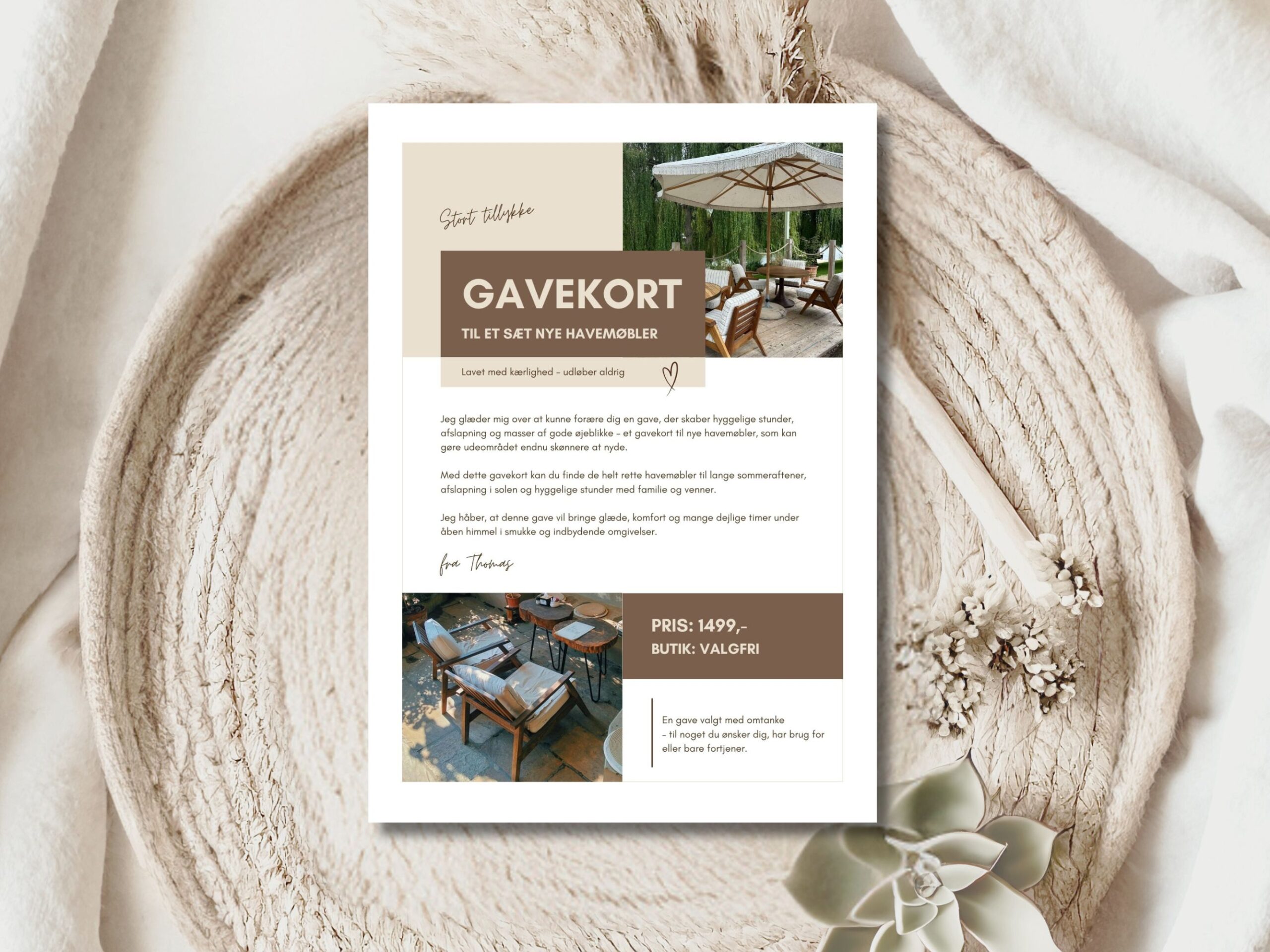 gavekort havemøbler