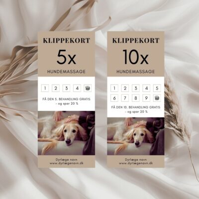 Hundemassage | Klippekort 5 + 10 klip