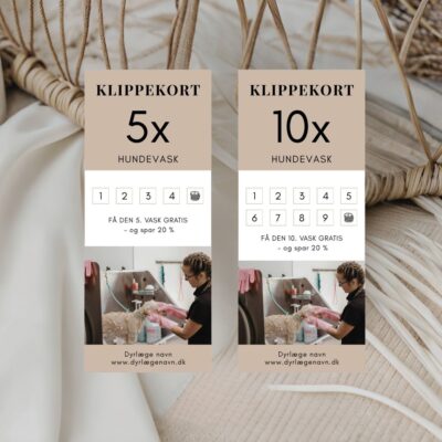Hundevask | Klippekort 5 + 10 klip
