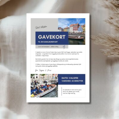 Kanalrundfart | Hjemmelavet gavekort