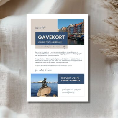 København | Hjemmelavet rejsegavekort