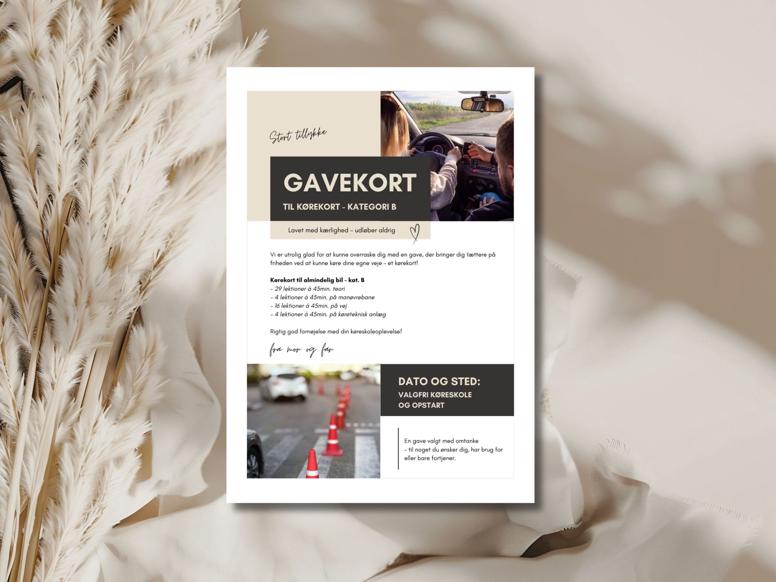 gavekort kørekort