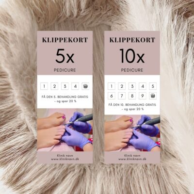 Pedicure | Klippekort 5 + 10 klip