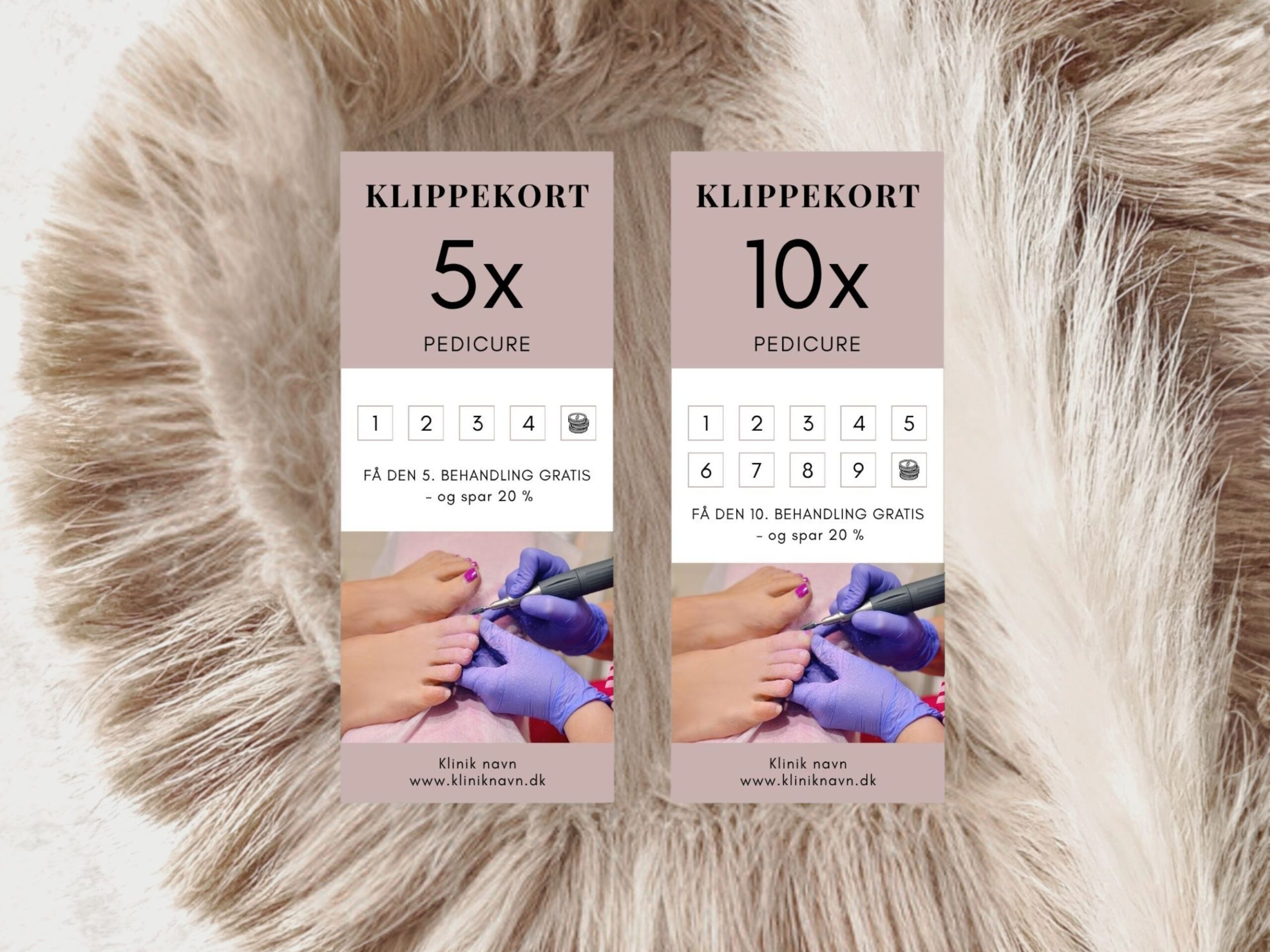 pedicure klippekort