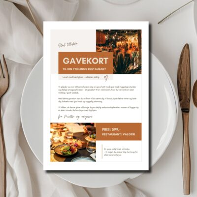 Restaurant | Hjemmelavet gavekort