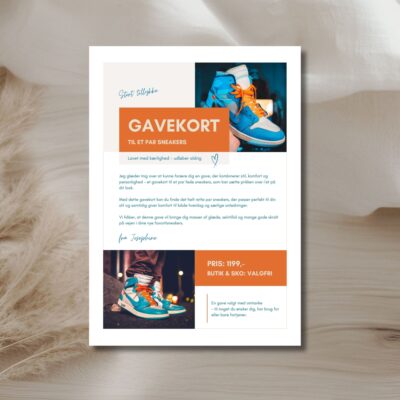 Sko | Hjemmelavet gavekort