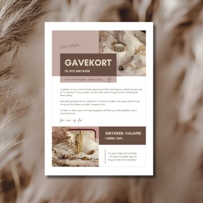Smykker | Hjemmelavet gavekort