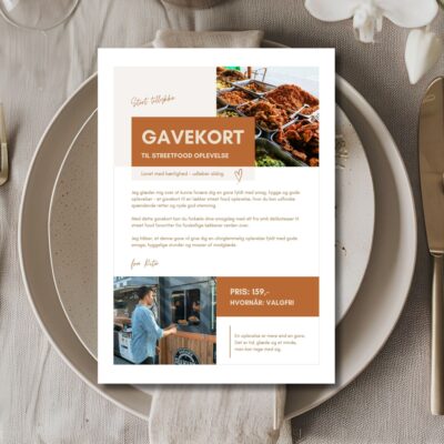 Streetfood | Hjemmelavet gavekort
