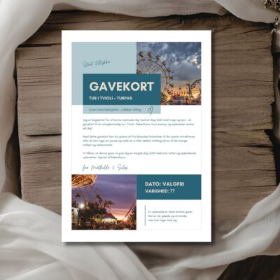 Tivoli | Hjemmelavet gavekort