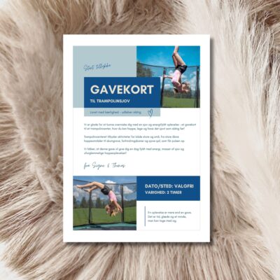 Trampolinpark | Hjemmelavet gavekort