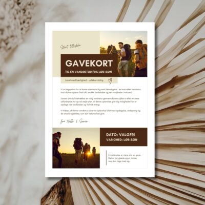 Vandretur | Hjemmelavet gavekort