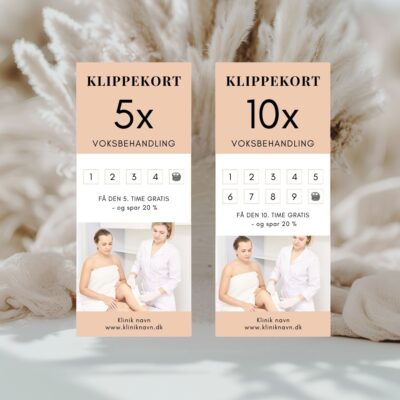 Voksbehandling | Klippekort 5 + 10 klip